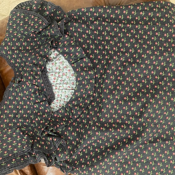 Sezane Floral Ruffle Top - Picture 3 of 3